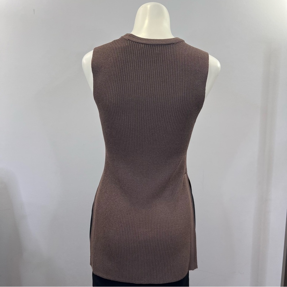 Wilfred Aritzia Palmier Sleeveless Split Hem Long Tunic Knit Sweater sz XS - Picture 11 of 13